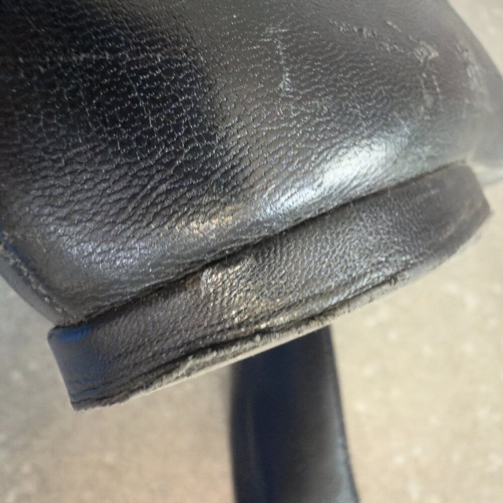 Antonio Melani Black Leather Flats with Silver Accents – Size 8.5 - Picture 5 of 12